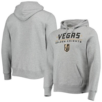 Chandail à capuchon d'avant-match des Golden Knights de Vegas '47 gris chiné pour homme