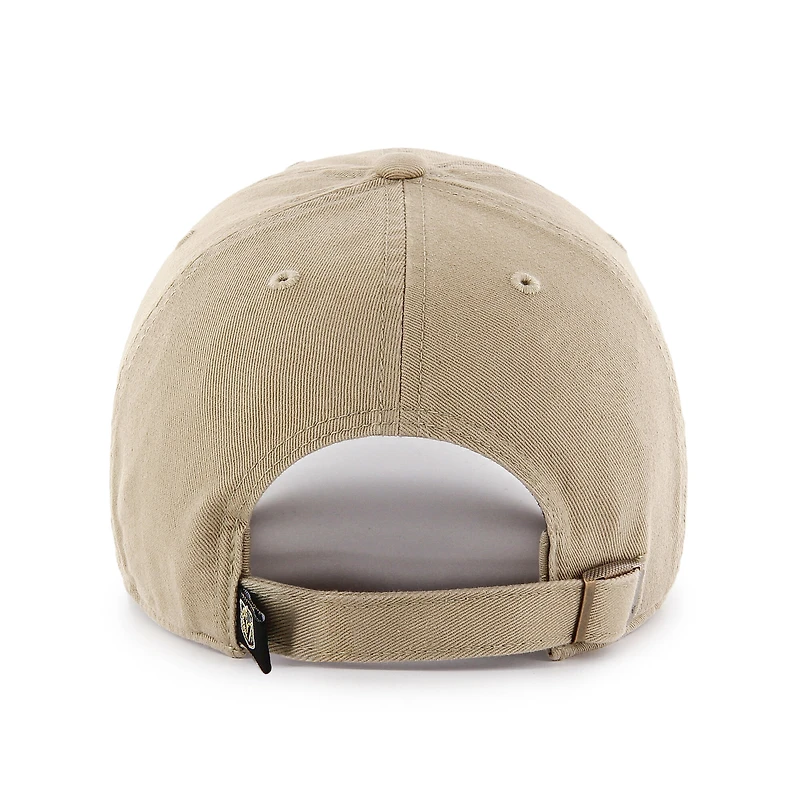 Men's '47 Khaki Vegas Golden Knights Logo Clean Up Adjustable Hat