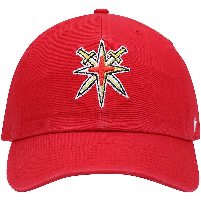 Casquette réglable '47 Red Vegas Golden Knights Clean Up pour homme