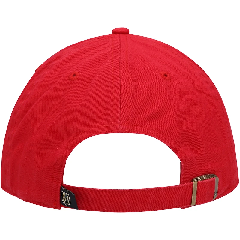 Casquette réglable '47 Red Vegas Golden Knights Clean Up pour homme