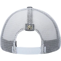 Men's adidas Gray/White Vegas Golden Knights Locker Room Foam Trucker Snapback Hat