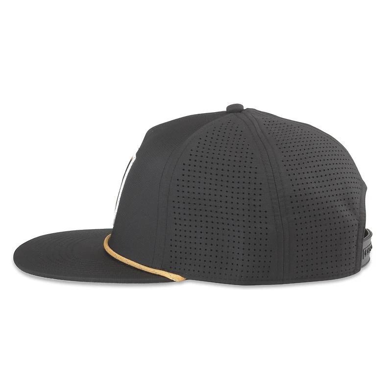 Men's American Needle  Black Vegas Golden Knights Buxton Pro Tech Adjustable Hat