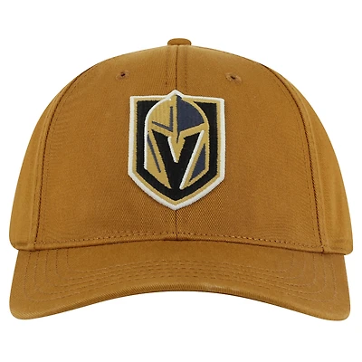 Casquette ajustable en sergé délavé Hepcat pour homme, couleur tan, Vegas Golden Knights, American Needle