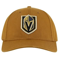 Casquette ajustable en sergé délavé Hepcat pour homme, couleur tan, Vegas Golden Knights, American Needle
