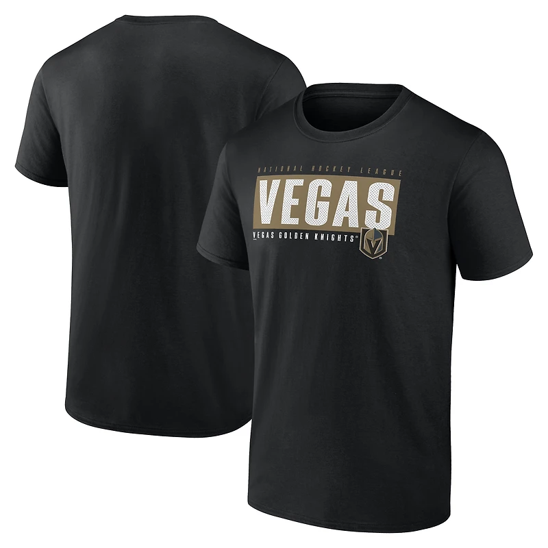 Men's Black Vegas Golden Knights Blocked Out T-Shirt