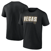 Men's  Black Vegas Golden Knights Blocked Out T-Shirt