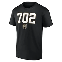 T-shirt noir pour homme avec symbole des Golden Knights de Vegas