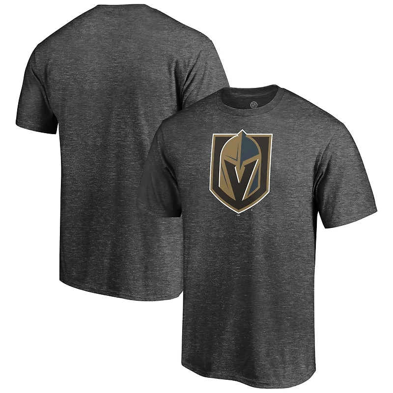 Men's  Charcoal Vegas Golden Knights Primary Logo T-Shirt