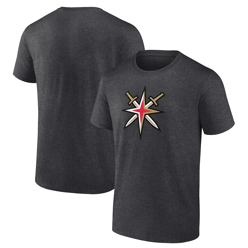 T-shirt anthracite pour homme avec logo Vegas Golden Knights sur l'épaule