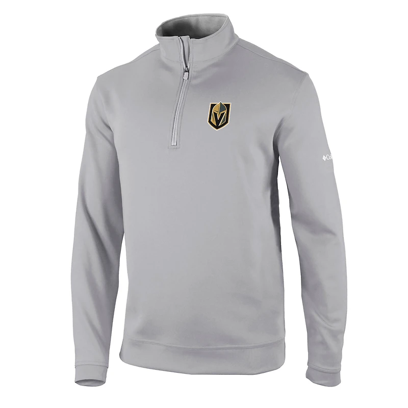 Veste Columbia Grey Vegas Golden Knights Wickham Hills Omni-Wick Quarter-Zip pour hommes