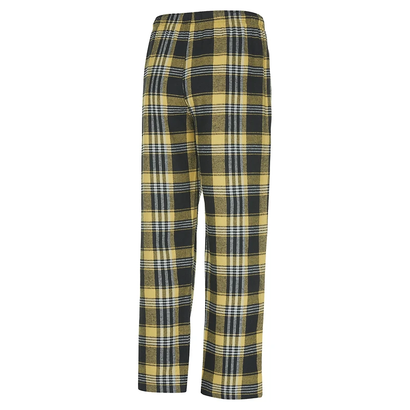 Pantalon de nuit en flanelle pour homme Concepts Sport Gold/Black Vegas Golden Knights Region