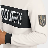 Men's Darius Rucker Collection by Fanatics  Cream Vegas Golden Knights Colorblock Pullover Sweatshirt