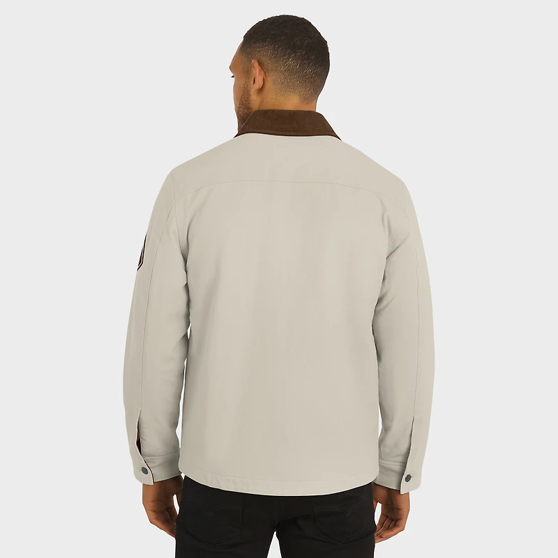 Men's Darius Rucker Collection by Fanatics Tan Vegas Golden Knights Midweight Canvas Full-Button Jacket