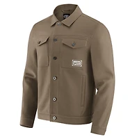Men's Darius Rucker Collection by Fanatics Tan Vegas Golden Knights Trucker Full-Button Jacket
