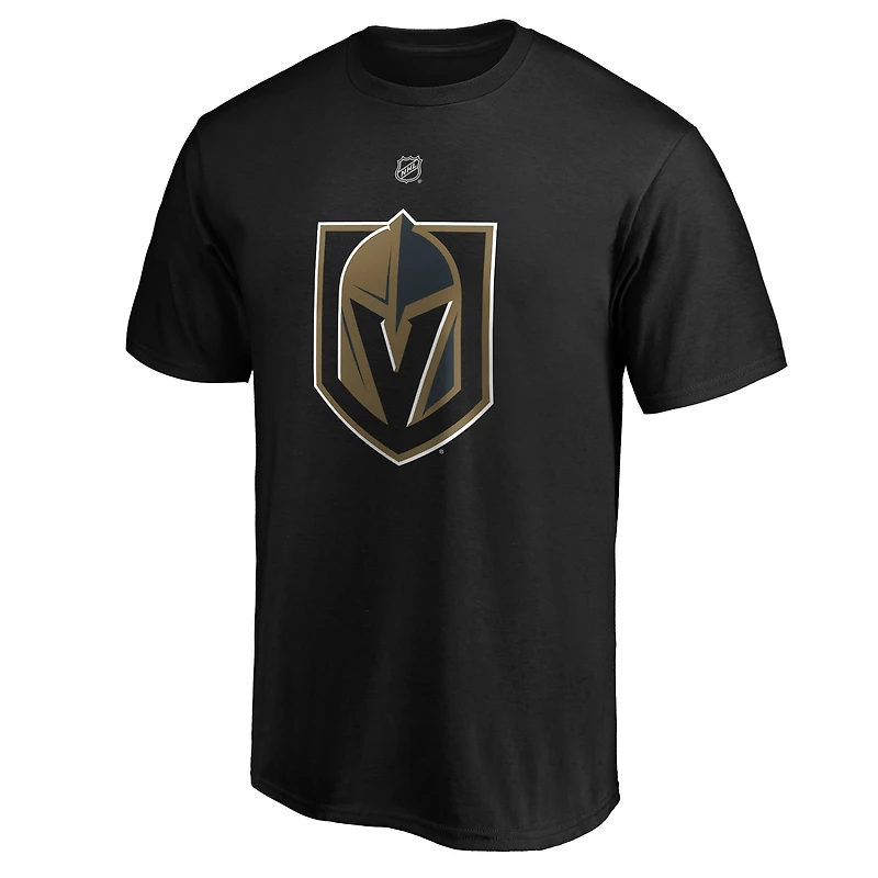 Men's Fanatics Alex Pietrangelo Black Vegas Golden Knights Authentic Stack Name & Number T-Shirt