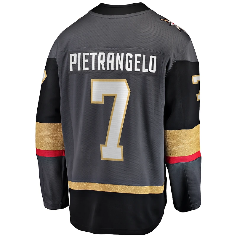 Men's Fanatics Alex Pietrangelo Black Vegas Golden Knights Breakaway Player Jersey