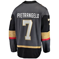 Men's Fanatics Alex Pietrangelo Black Vegas Golden Knights Breakaway Player Jersey