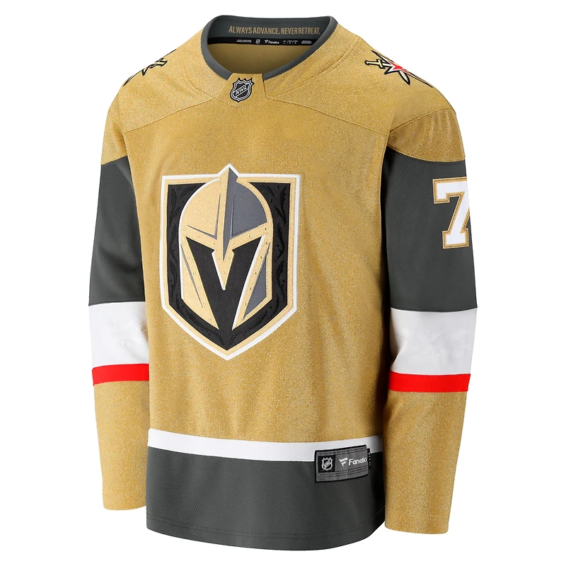 Maillot d'évasion à domicile Fanatics Alex Pietrangelo Gold Vegas Golden Knights pour hommes