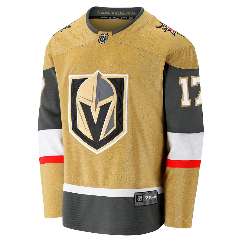 Fanatics pour hommes Ben Hutton Gold Vegas Golden Knights Home Premier Breakaway Player Maillot