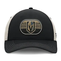 Men's  Fanatics  Black/Gray Vegas Golden Knights 2025 Stanley Cup Playoffs Locker Room Trucker Adjustable Hat