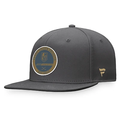 Men's Fanatics Black Vegas Golden Knights 2022 Training Camp - Authentic Pro Snapback Hat