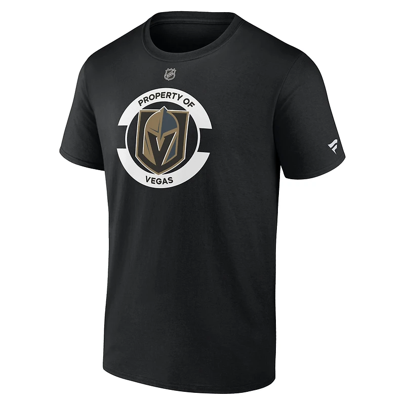 Men's Fanatics Black Vegas Golden Knights Authentic Pro Core Secondary T-Shirt