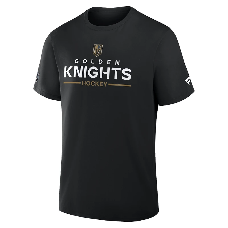 T-shirt authentique Pro Primary pour homme Fanatics Black Vegas Golden Knights