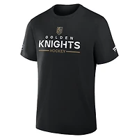 T-shirt authentique Pro Primary pour homme Fanatics Black Vegas Golden Knights