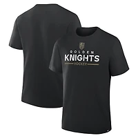 Men's Fanatics Black Vegas Golden Knights Authentic Pro Primary T-Shirt