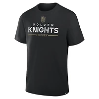 T-shirt authentique Pro Primary pour homme Fanatics Black Vegas Golden Knights