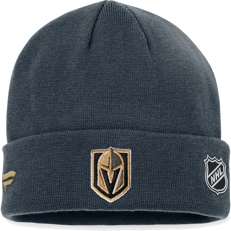 Men's Fanatics Black Vegas Golden Knights Authentic Pro Rink Cuffed Knit Hat