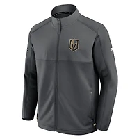 Veste zippée intégrale Fanatics Black Vegas Golden Knights Authentic Pro Rink pour homme