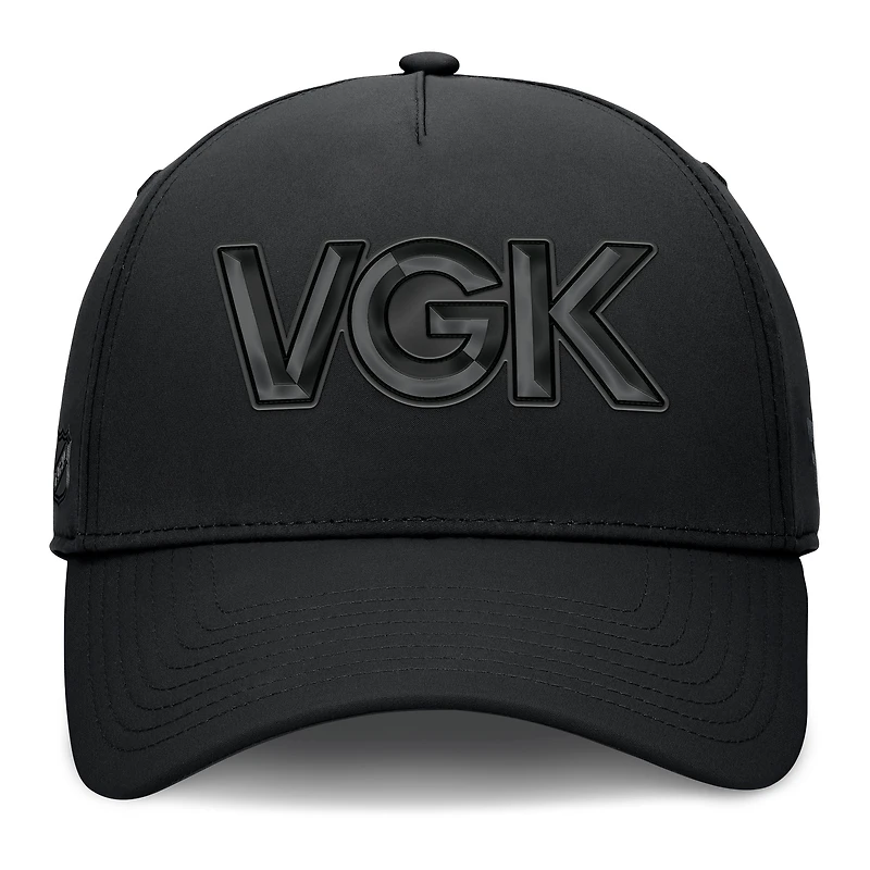Casquette Fanatics Black Vegas Golden Knights Authentic Pro Road Team Code Flex pour homme