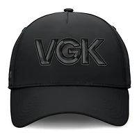 Men's Fanatics Black Vegas Golden Knights Authentic Pro Road Team Code Flex Hat