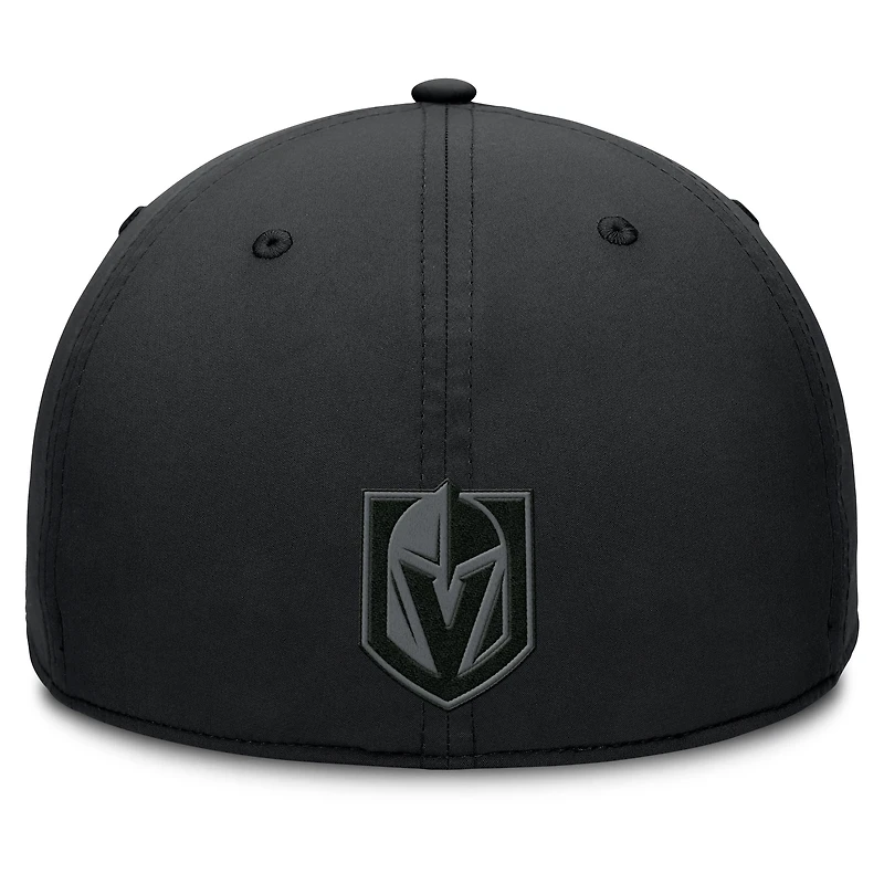 Men's Fanatics Black Vegas Golden Knights Authentic Pro Road Team Code Flex Hat