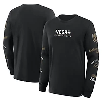 Men's Fanatics Black Vegas Golden Knights Boxed Legacy Long Sleeve T-Shirt