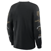 Men's Fanatics Black Vegas Golden Knights Boxed Legacy Long Sleeve T-Shirt