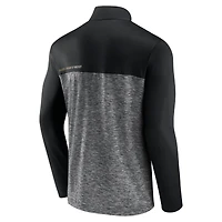 Men's Fanatics Black Vegas Golden Knights Iconic Defender Quarter-Zip Jacket