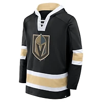 Sweat à capuche en polaire noir Vegas Golden Knights Inside Line pour hommes Fanatics