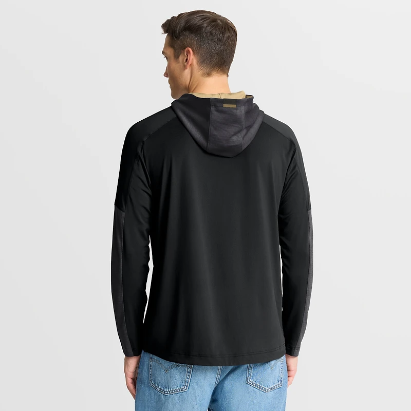 T-shirt à capuche manches longues Fanatics Black Vegas Golden Knights pour hommes