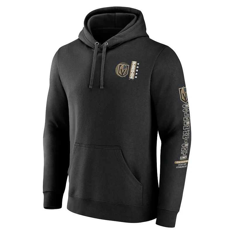 Sweat à capuche Fanatics Black Vegas Golden Knights Revolution pour hommes