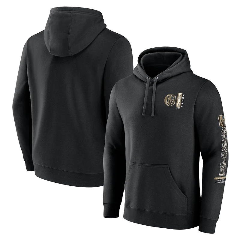 Sweat à capuche Fanatics Black Vegas Golden Knights Revolution pour hommes