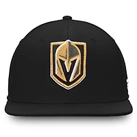 Casquette Snapback réglable Fanatics Black Vegas Golden Knights Team Core Emblem pour hommes
