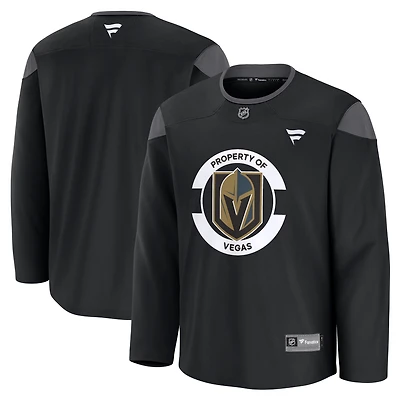 Maillot d'entraînement de l'équipe Vegas Golden Knights Fanatics pour hommes noir