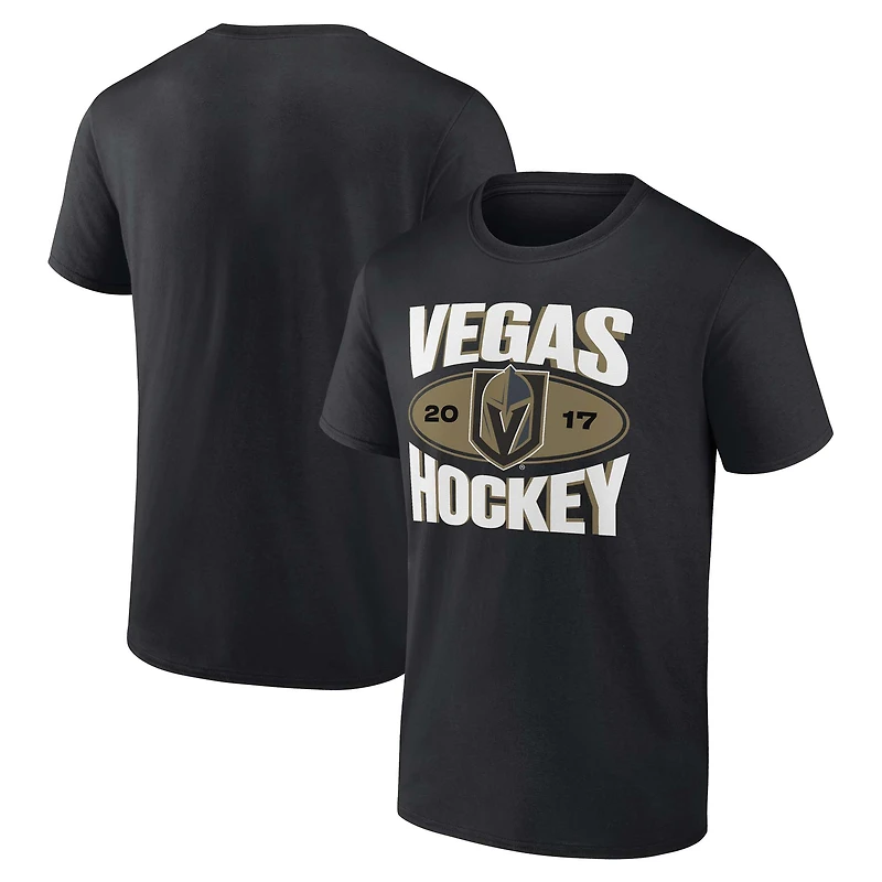 T-shirt Fanatics pour hommes, noir, fierté de l'équipe Vegas Golden Knights