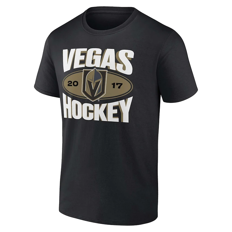 T-shirt Fanatics pour hommes, noir, fierté de l'équipe Vegas Golden Knights