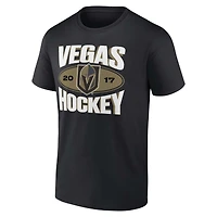 T-shirt Fanatics pour hommes, noir, fierté de l'équipe Vegas Golden Knights