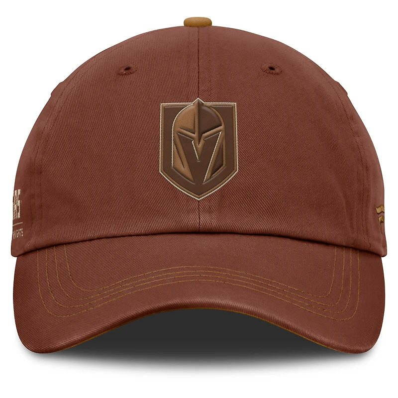 Men's Fanatics  Brown Vegas Golden Knights Fall Leaves Timber Adjustable Hat