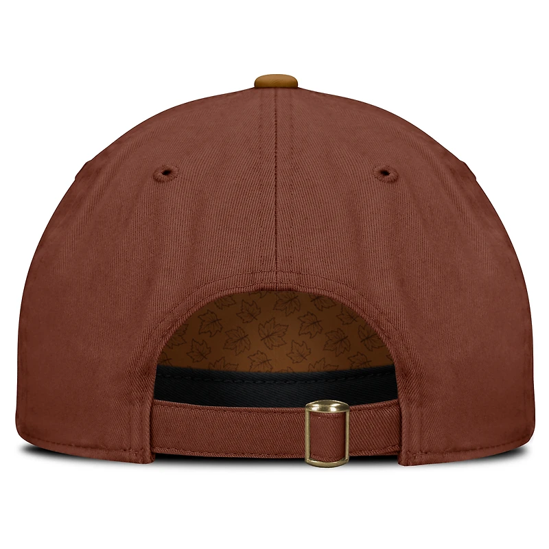 Men's Fanatics  Brown Vegas Golden Knights Fall Leaves Timber Adjustable Hat
