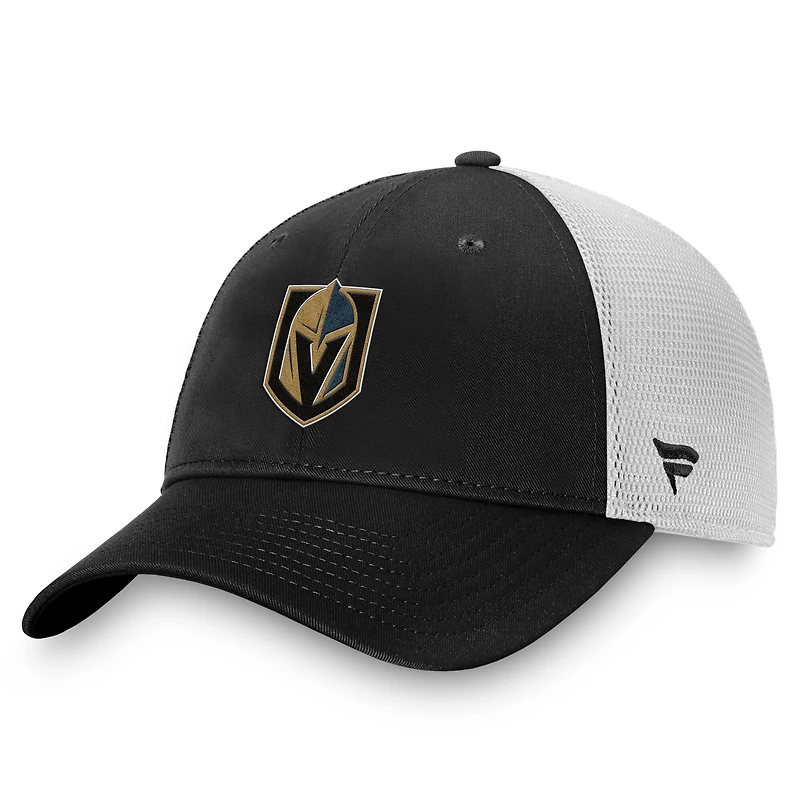 Men's Fanatics Charcoal/White Vegas Golden Knights Core Primary Logo Trucker Adjustable Hat